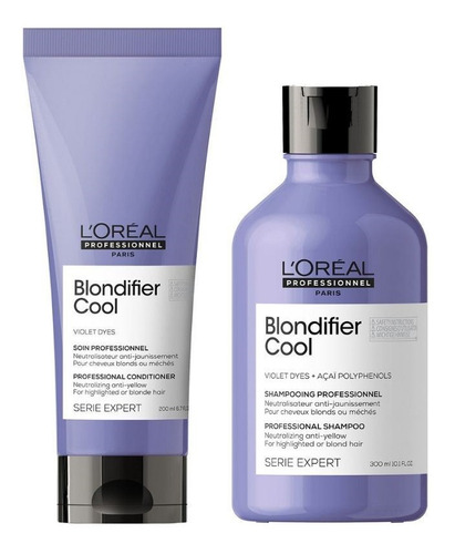 Pack Loreal Pro Blondifier Cool Shampoo + Acondicionador