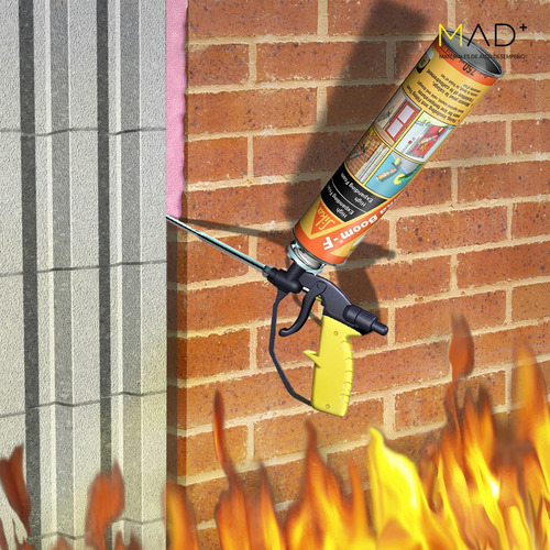 Sika Boom 400 Fire (750 Ml) Relleno Para Huecos Rosa Mate