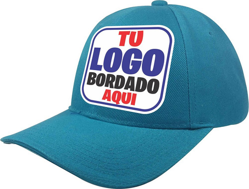 10 Gorras  Bordada Con Dos Logos 