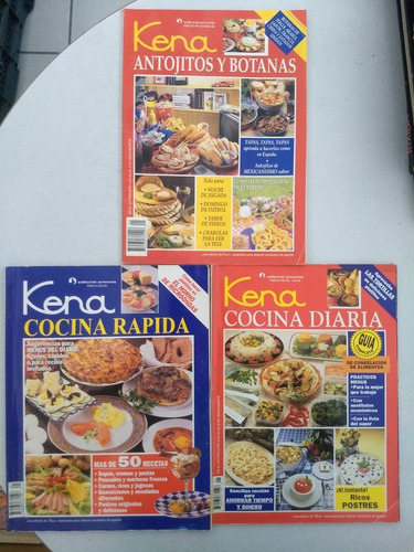 3 Revistas Kena Cocina. Armonía.