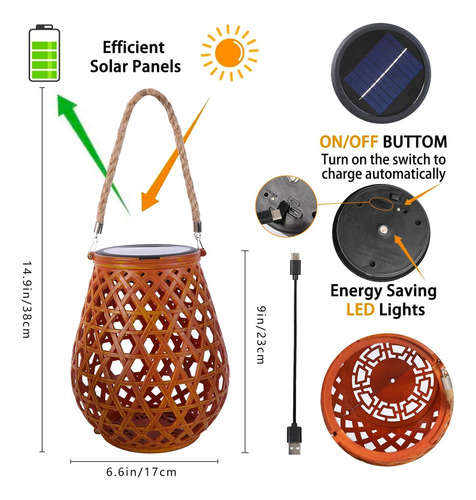 Linternas Solares Para Colgar Al Aire Libre, Lámparas De Mes