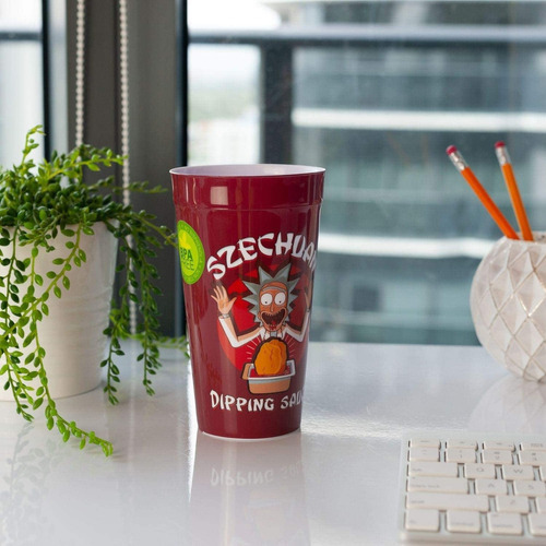 Vaso - Rick & Morty - Rojo - Licencia Oficial
