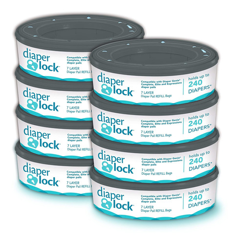 Diaper Lock Repuestos, Compatible Con Paales Genie | 240 Uni