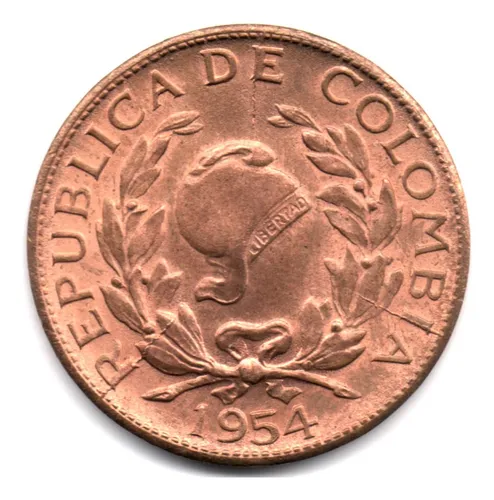 5 Centavos 1954 Bogotá Sin Circular
