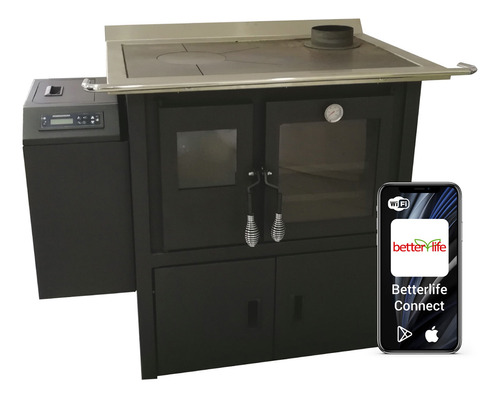 Cocina A Pellet Wi-fi 9kw Blck9w Betterlife