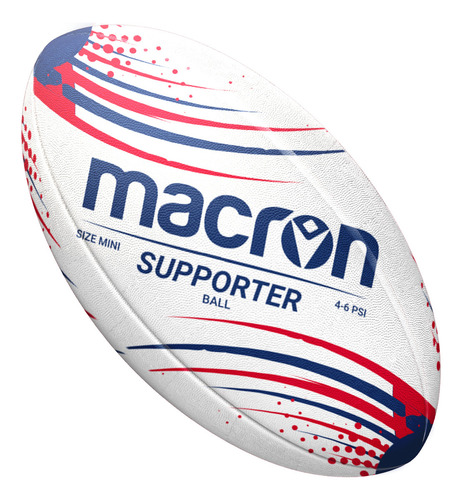 Balon De Rugby Macron Arusa Supporter Blanco