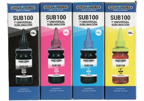 Pack 4 Tintas Sublimación 100ml Premium