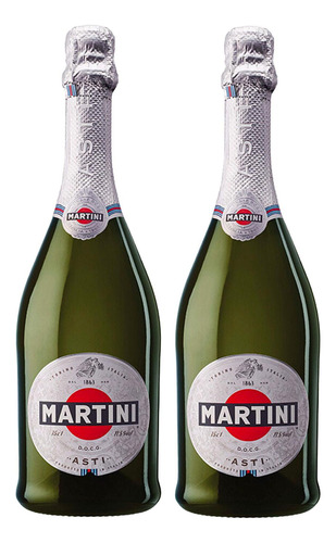 Pack De 2 Vino Espumoso Martini Asti Moscato 750 Ml
