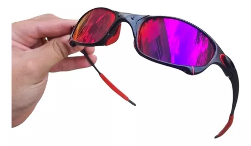 Óculos Lupa Mandrake Vilão Oakley Juliet X-Metal Lente Rosa