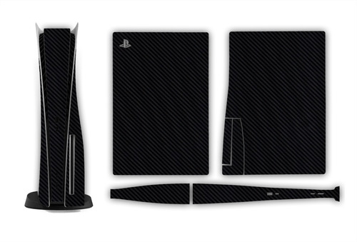 Skin Para Ps5 Fibra Carbon Consola Playstation 5 Vinilo