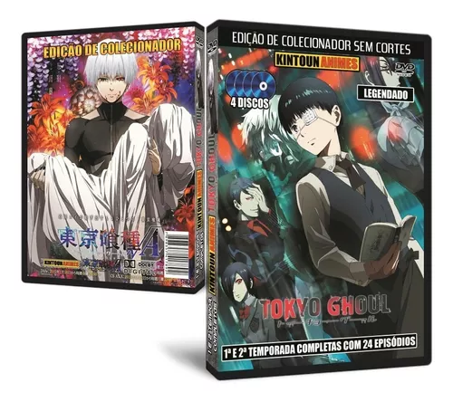 Tokyo Ghoul 1ª, 2ª E Terceira Temporadas Completas Em Dvd