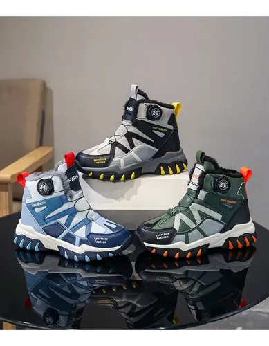 Botas De Nieve Impermeables Cálidas Con Forro Polar Para Niñ