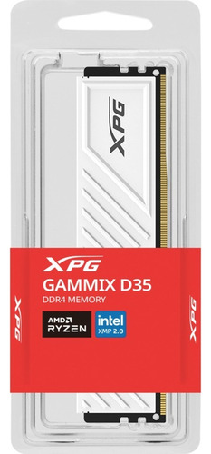 Memoria Ram Xpg Gammix D35 Ddr4, 3200mhz 8gb Cl16 Xmp Blanco