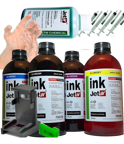 500ml Kit Tinta Recarga Compatível Com Cartucho Hp 2774