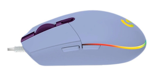 Imagen 5 de 8 de Mouse gamer de juego Logitech G Series Lightsync G203 lila