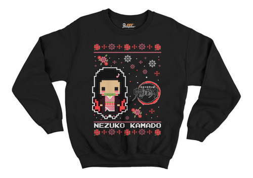 Pullover Sudadera Ugly Sueter Demon Slayer Nezuko Kamado 