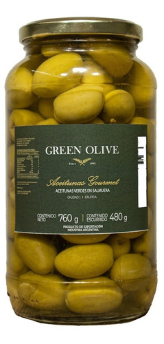 Aceitunas Verdes N° 0 X 480 Gr. Esc. Vidrio 