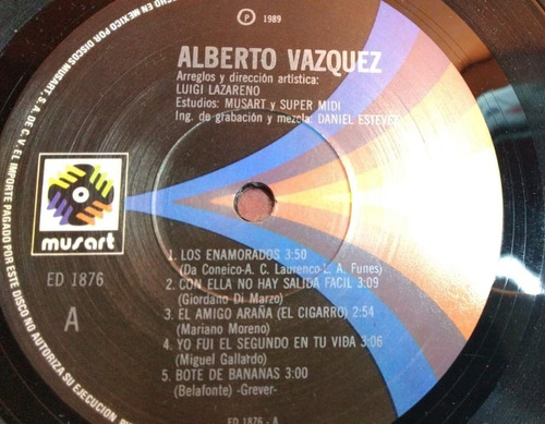 Alberto Vazquez Los Enamorados Lp (Usado)