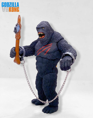Imagen 3 de 7 de Muñeco King Kong Movie Con Sonido Kong Vs Godzilla