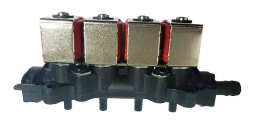 Imagen 3 de 3 de Riel De 4 Inyectores Vk37 De Gas Natural Vehicular Gnv