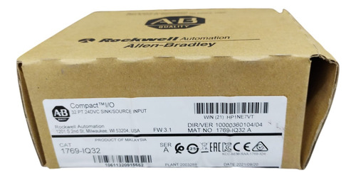 1769-iq32 Allen-bradley Compactlogix Input Module