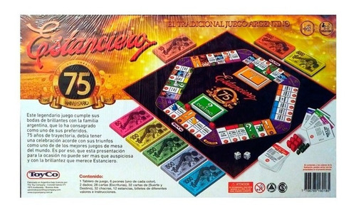 Imagen 4 de 6 de Juego De Mesa Estanciero 75 Aniversario