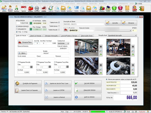 Sistema Para Oficina Mecânica Check List 6.0 Plus Fpqsystem