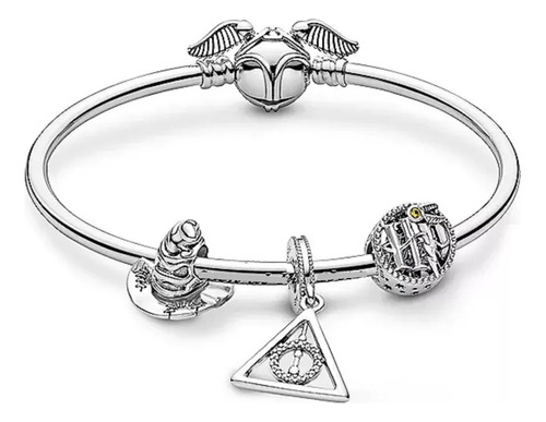 Pulsera Harry Potter Cierre De Snitch Reliquias De La Muerte