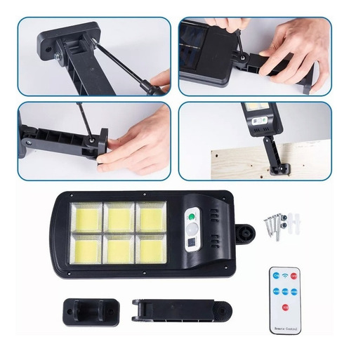 Para Lámpara Solar De Pared Exteriores Sensor Luz 5000 Mah