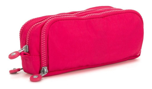 Estojo Original Escolar Triplo Gitroy Kipling True Pink