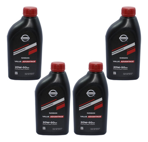 4 Litros Aceite Mineral 20w50 Nissan Note 2014