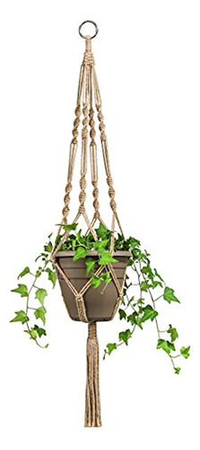 Mkono 4 Pack Macrame Colgadores De Plantas Maceta Colgante I