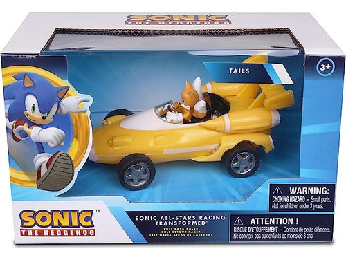 Sonic Tails Vehículo Pull Back All Stars Racing 64194