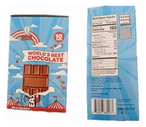 Comprar 10 Barras De Chocolates Feastable Milk Crunch 60 Gramos