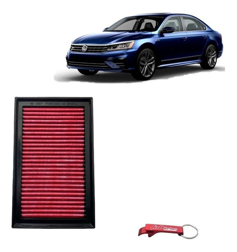 Filtro De Ar Esportivo Inbox Vw Passat 2.0 Tsi - Rs2997