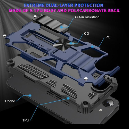 Capa Magnética Com Suporte Para iPhone 16e