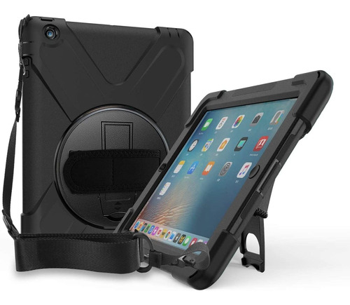 Funda Para iPad 4 3 2 Procase Con Soporte Giratorio Negro
