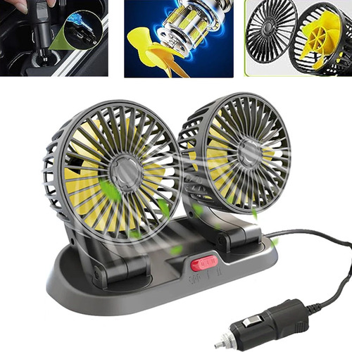 Mini Ventilador Portátil Pequeno De 12v Para Carros Etc.