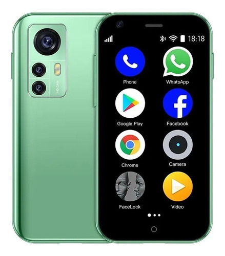 Teléfono Inteligente Android Barato D18 2.5 Pulgadas Verde R