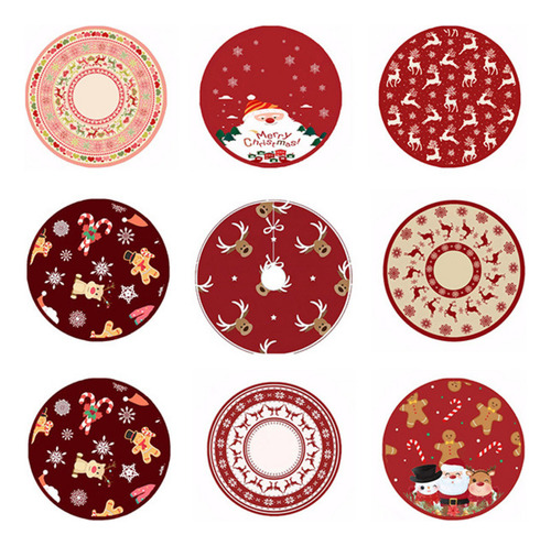 Patrones De Navidad Decoración Del Árbol Navidad Falda Árbol
