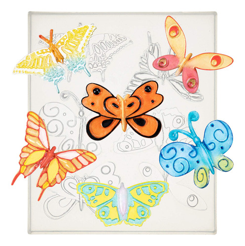 Molde De Silicona Para Dulces De Mariposas, Para Decoración