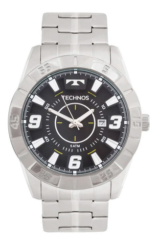 Relógio Technos Prata Masculino Racer 2115kyx/1p