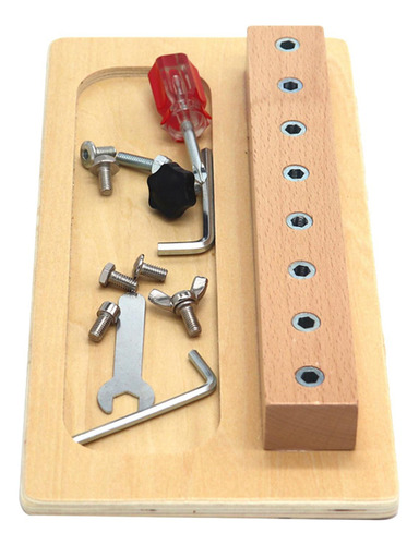 Wwa Toy Sensory Busy Boards Tornillo Juego De Pernos