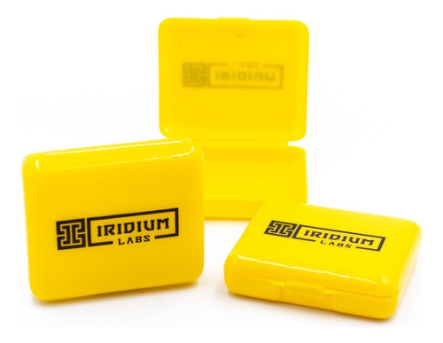 Kit 4x Porta Comprimidos/ Cápsulas - Iridium Labs Cor Amarelo