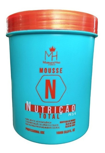 Mousse Nutrição Total Máscara Capilar Maranata Hair 1kg