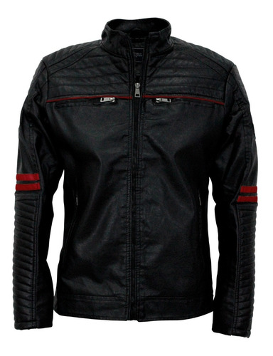 Chamarra Hombre Motociclista Biker Vini Piel Roosevelt 61