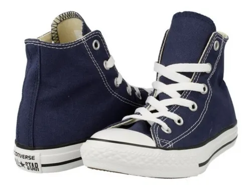 Zapatos hacer los deberes Acrobacia Converse Bota Azul Marino Niño Niña Originales Tenis