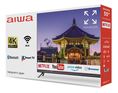 Imagen 3 de 4 de Smart TV Aiwa AW55B4K LED Linux 4K 55" 100V/240V