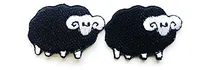 Comprar Juego De 2 Pequeñas Ovejas Pequeñas, Corderos Salvajes, Blac