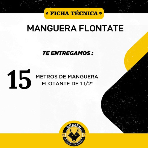 Imagen 2 de 10 de Manguera Flotante Piletas Piscinas Vulcano De 1 1/2 X 15 Mts